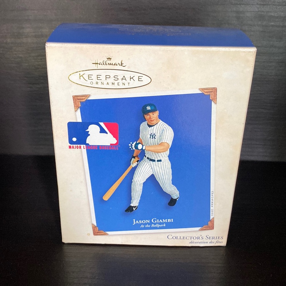 Hallmark 2003 Jason Giambi Yankees At The Ballpark #8 IN Series Ornament New
